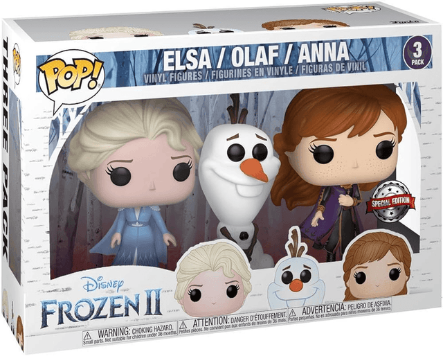 elsa olaf anna a barnes noble exclusive green background 3 pack