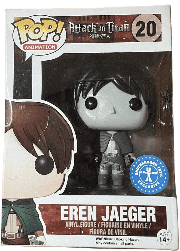 eren jaeger black white underground toys 20