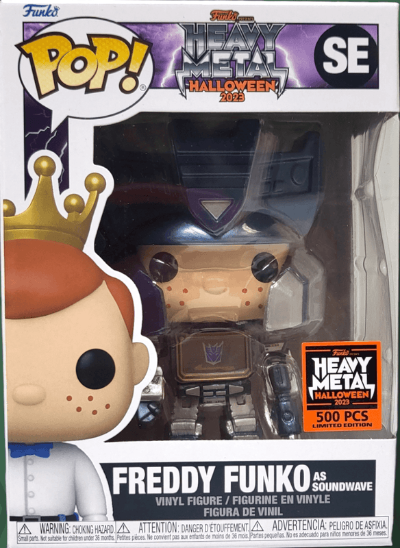 freddy as soundwave metallic heavy metal halloween