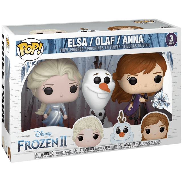 elsa olaf anna disney holo 3 pack