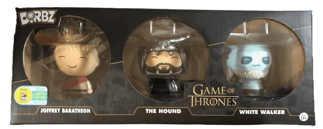 joffery baratheon the hound white walker san diego comic con 3 pack