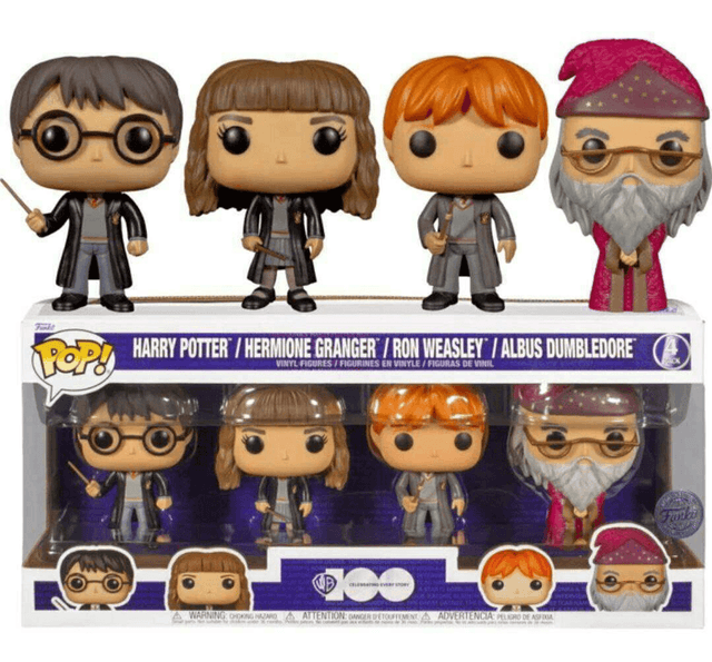 harry potter hermione granger ron weasley albus dumbledore special edition 4 pack