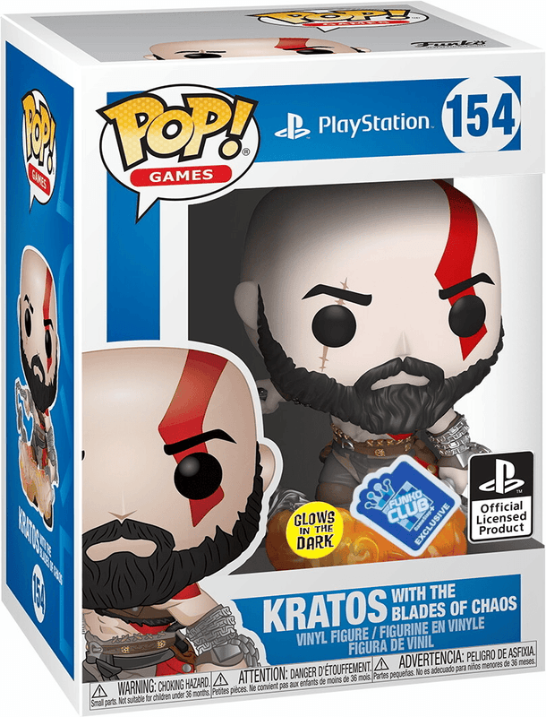 kratos with the blades of chaos club glows in dark official licensed product 154