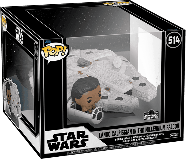 lando calrissian in the millennium falcon star wars celebration 514