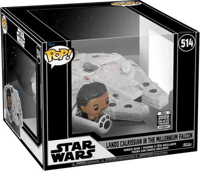 lando calrissian in the millennium falcon galactic convention 514