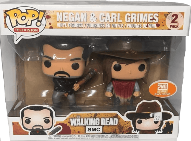 negan carl grimes 2nd and charles 2 pack
