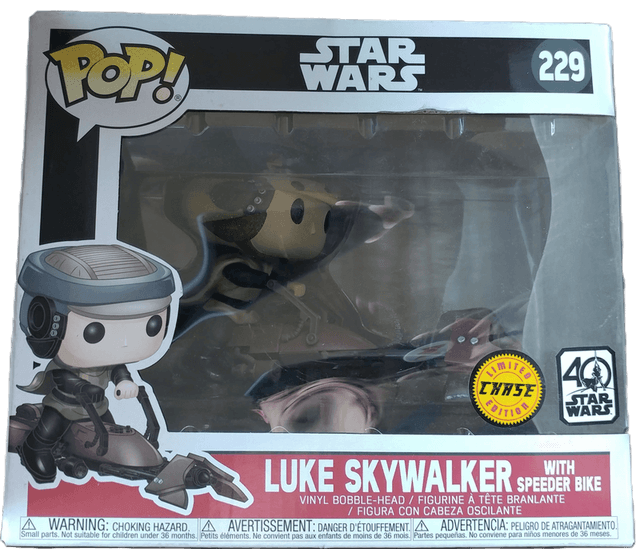 luke skywalker with speeder bike 40 star wars chase 228