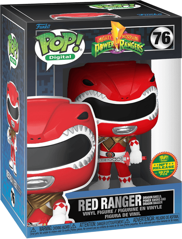 red ranger dragon shield power sword and dagger nft rangers series 76