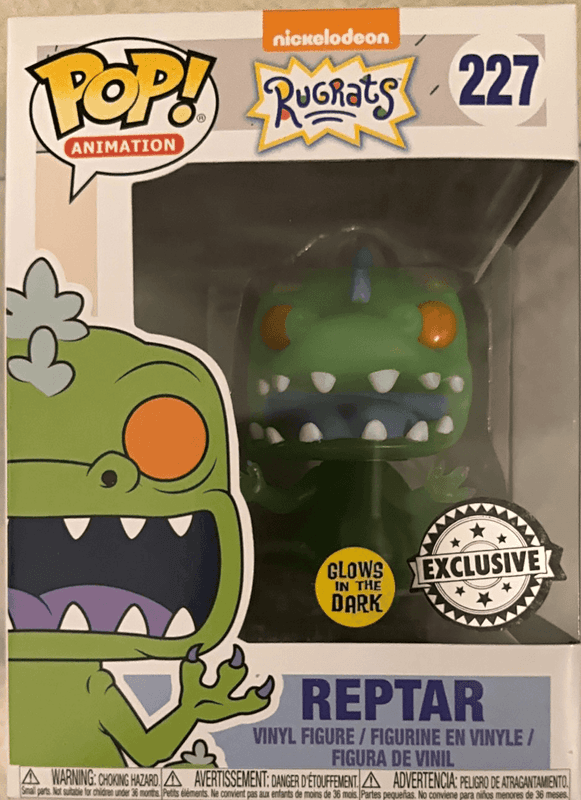 reptar exclusive silver background glows in the dark 227