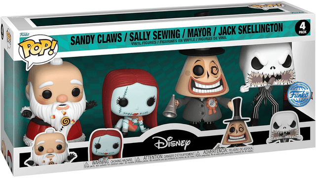 sandy claws sally sewing mayor jack skellington special edition 4 pack