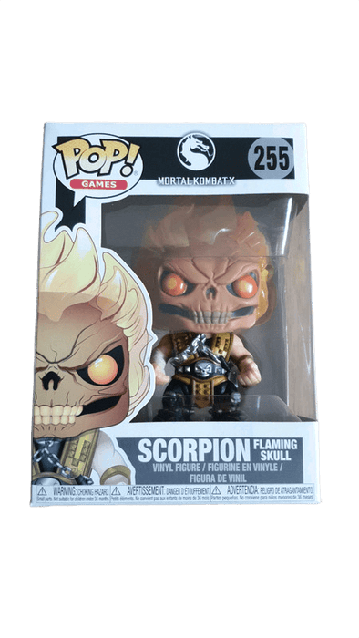 scorpion flaming skull 255