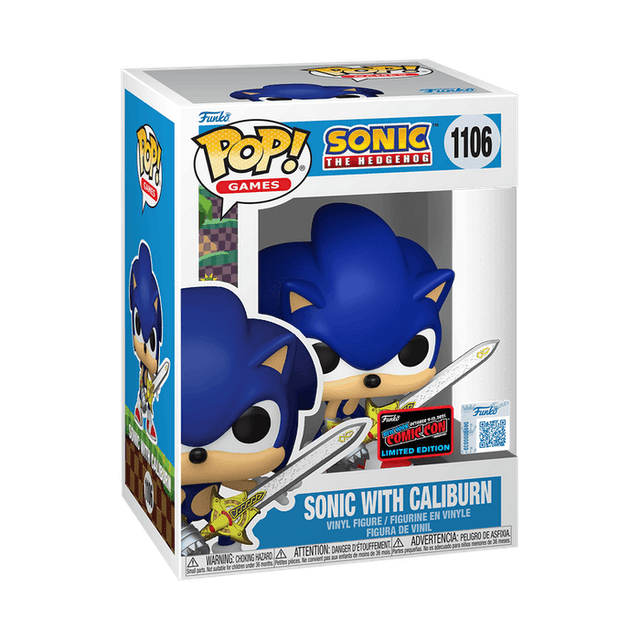 sonic with caliburn new york comic con qr code 1106