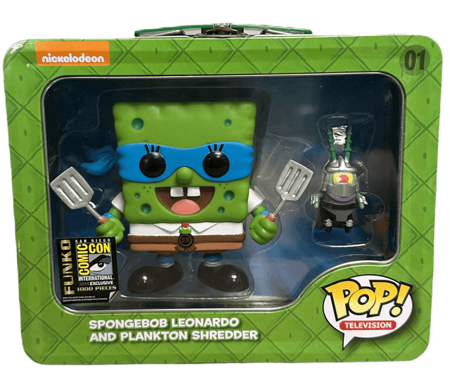 spongebob leonardo and plankton shredder san diego comic con 01