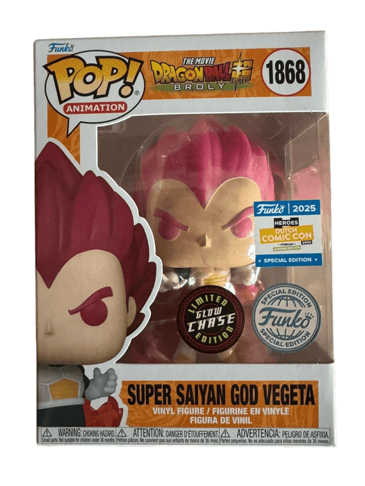 super saiyan god vegeta special edition dutch comic con glow chase 1868