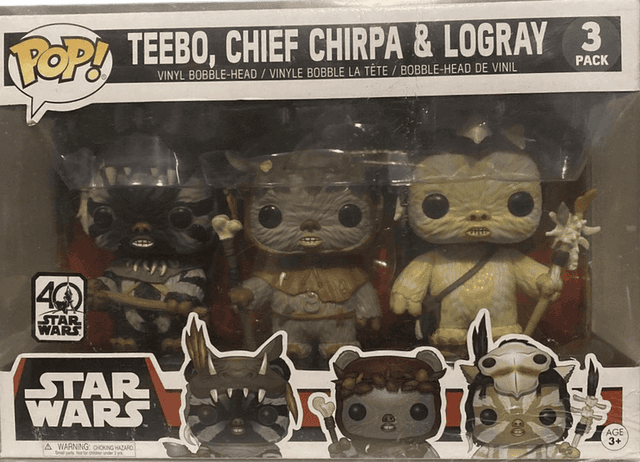 teebo chief chirpa logray 40 star wars 3 pack