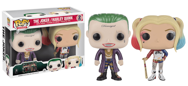 the joker harley quinn metallic 2 pack