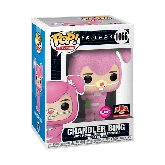 chandler bing special edition flocked pink background 1066