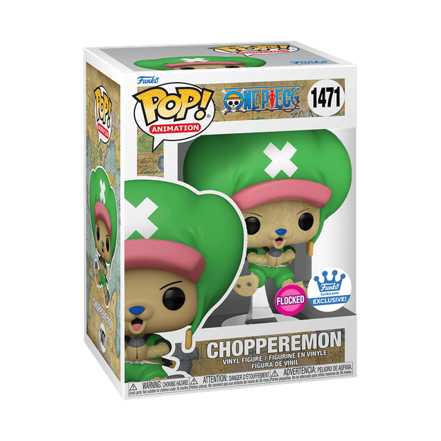chopperemon exclusive white background flocked pink 1471