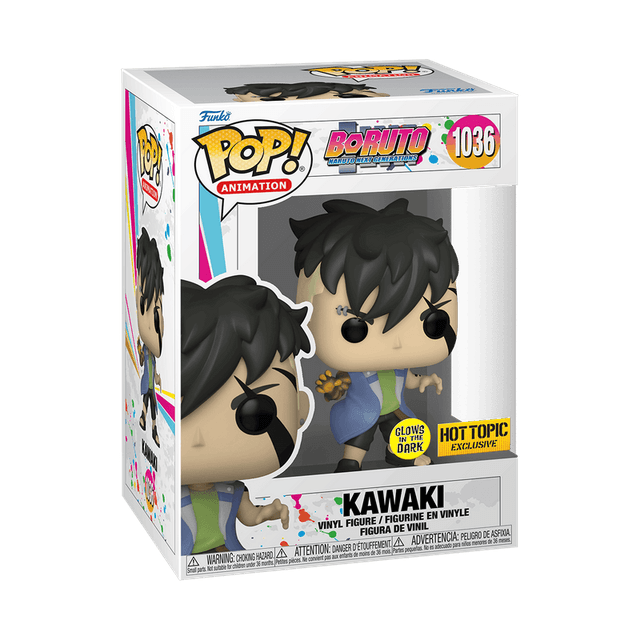 kawaki hot topic yellow background glows in the dark 1036