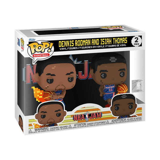 dennis rodman and isiah thomas nba 2 pack