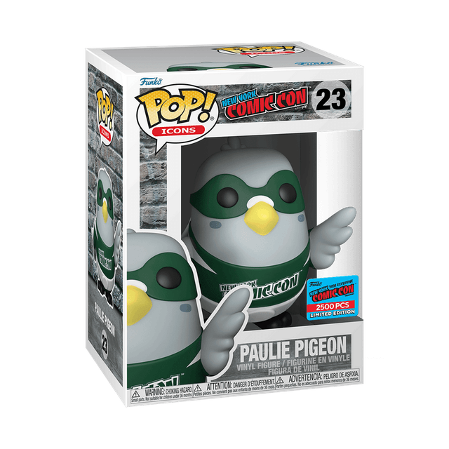 paulie pigeon green white new york comic con 23