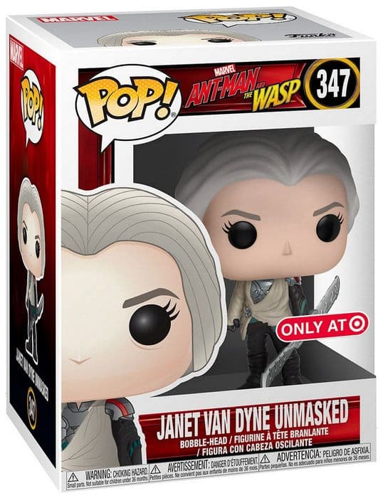 Janet Van Dyne Unmasked #347 Funko Pop from Ant-Man and the Wasp