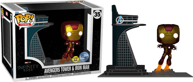 avengers tower iron man special edition glows in the dark 35