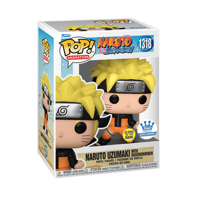 naruto uzumaki with rasengan exclusive white background glows in the dark 1318