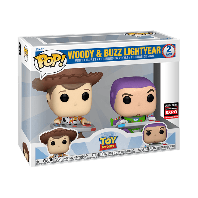 woody buzz lightyear entertainment expo 2 pack