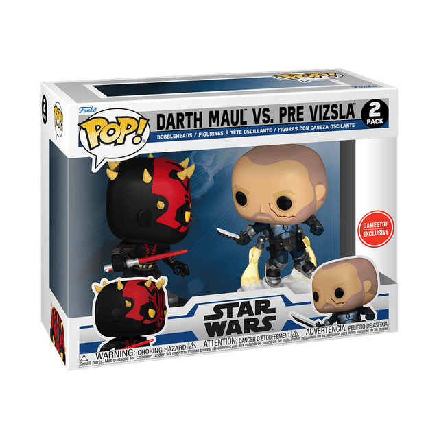 darth maul vs pre vizsla gamestop exclusive 2 pack