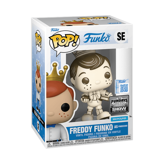 freddy as pinocchio fundays show qr code