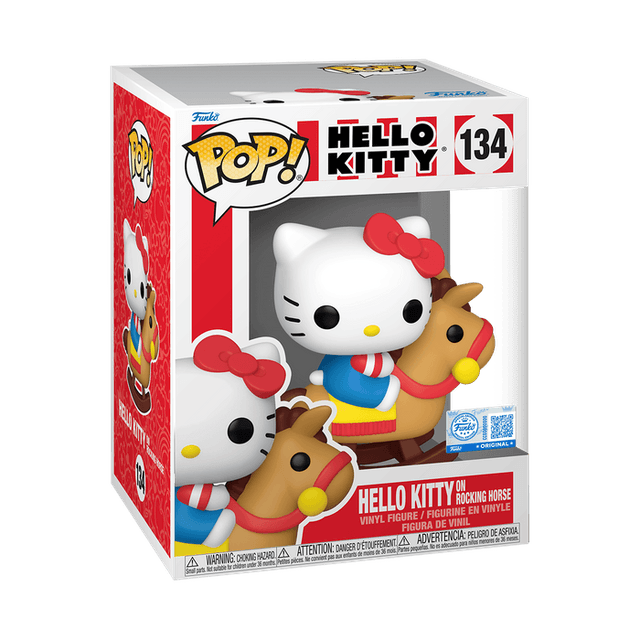 hello kitty on rocking horse original blue 134