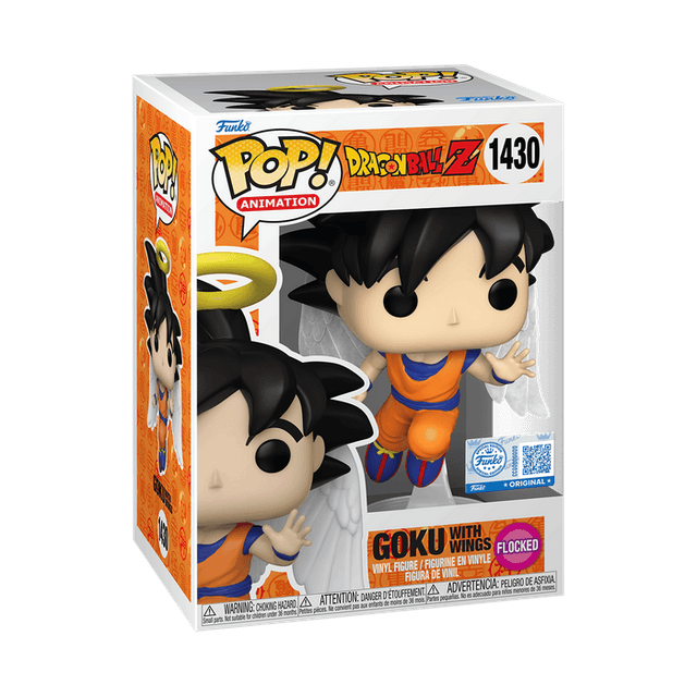 goku with wings original blue flocked pink background 1430
