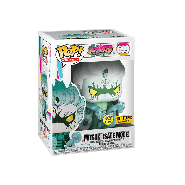 mitsuki sage mode hot topic yellow background glows in the dark 699