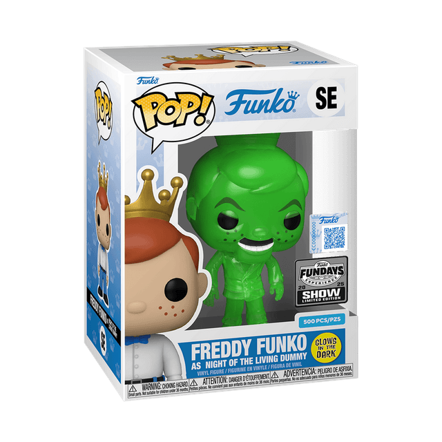 freddy as night of the living dummy fundays show qr code glows in dark