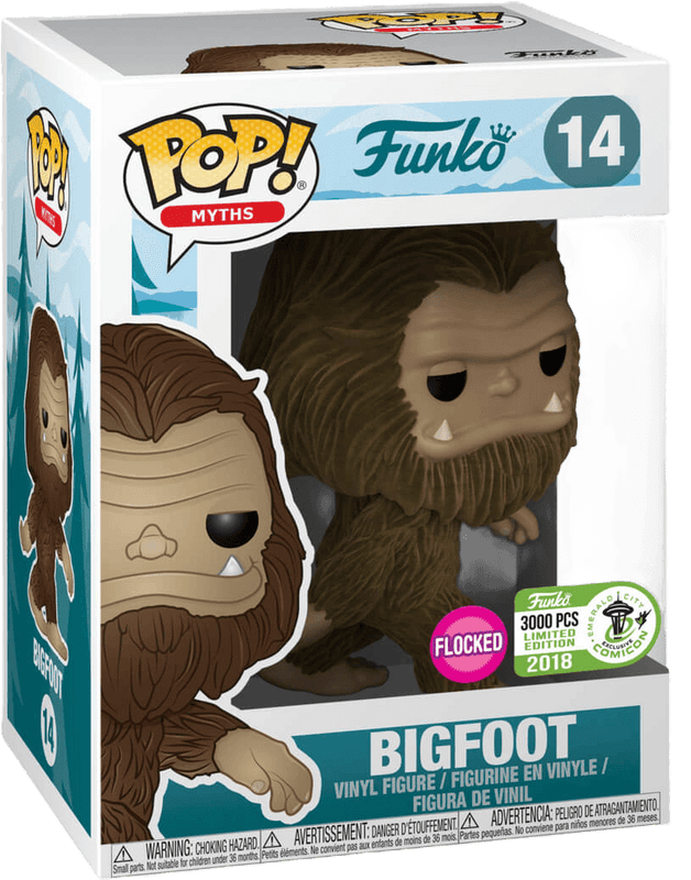 bigfoot emerald city comic con flocked pink background 14