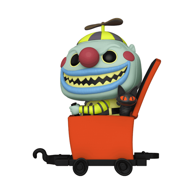 clown in jack the box cart exclusive white background 12