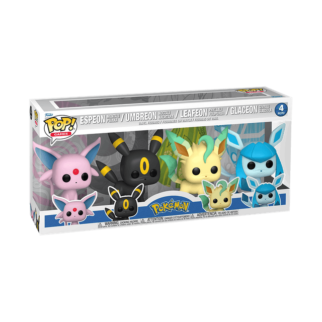 Espeon Mentali Pisana / Umbreon Noctali Nachtara / Leafeon Phyllali Folipurba / Glaceon Givrali Glaziola #4 PC/PZ Funko Pop from Pokémon