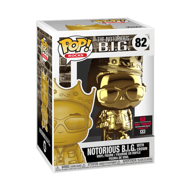 notorious b i g with crown chrome gold toy tokyo 20 82
