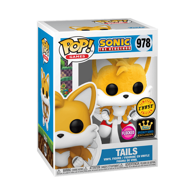tails specialty series black background chase flocked pink 978