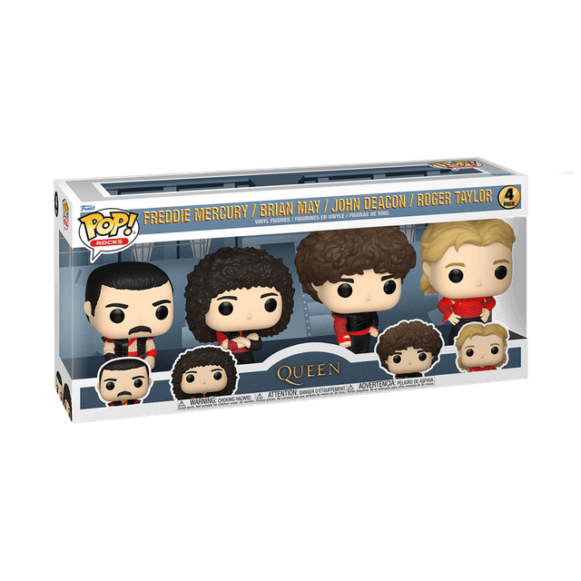 freddie mercury brian may john deacon roger taylor radio ga 4 pack