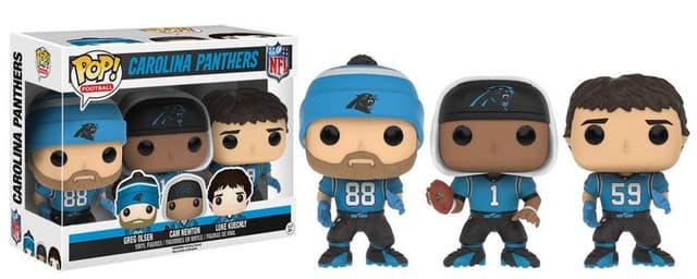 greg olsen cam newton luke kuechly 3 pack