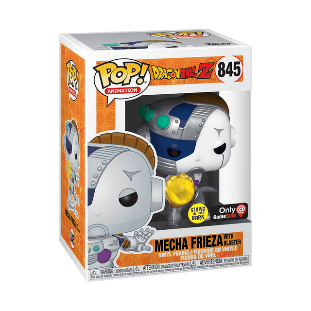 mecha frieza with blaster only gamestop glows in the dark 845