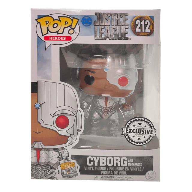 cyborg and motherbox exclusive silver background 212