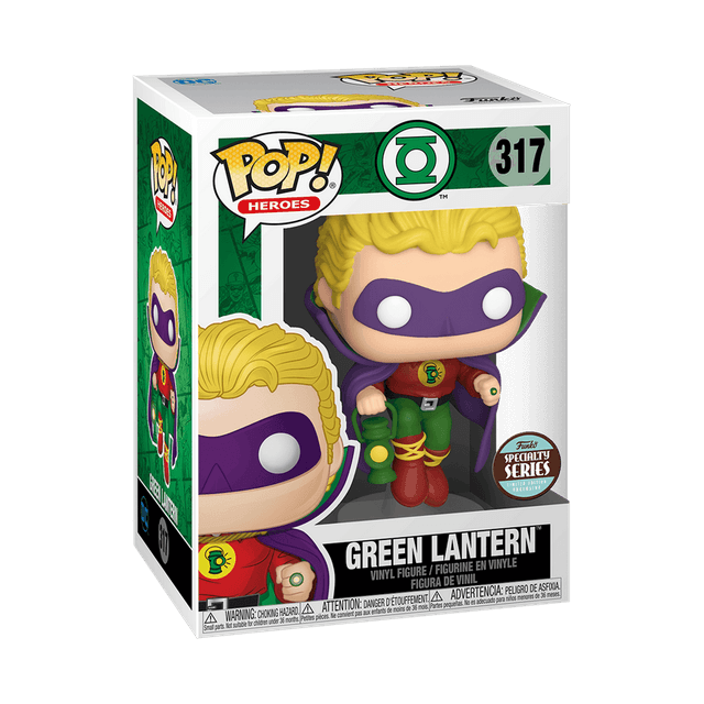 green lantern specialty series brown and teal background 317