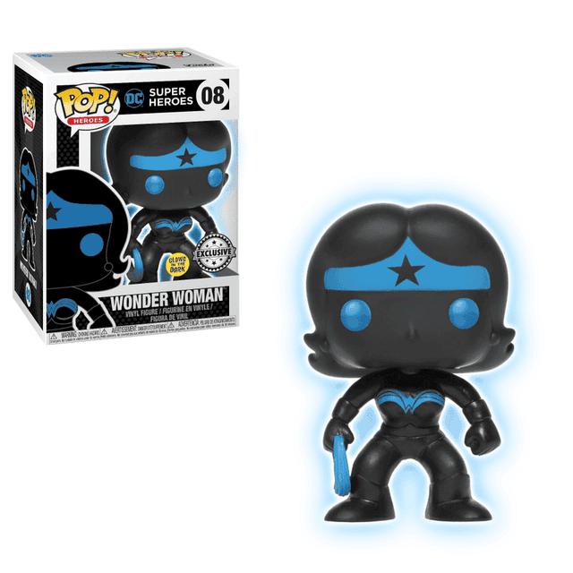 wonder woman exclusive silver background glows in the dark 08