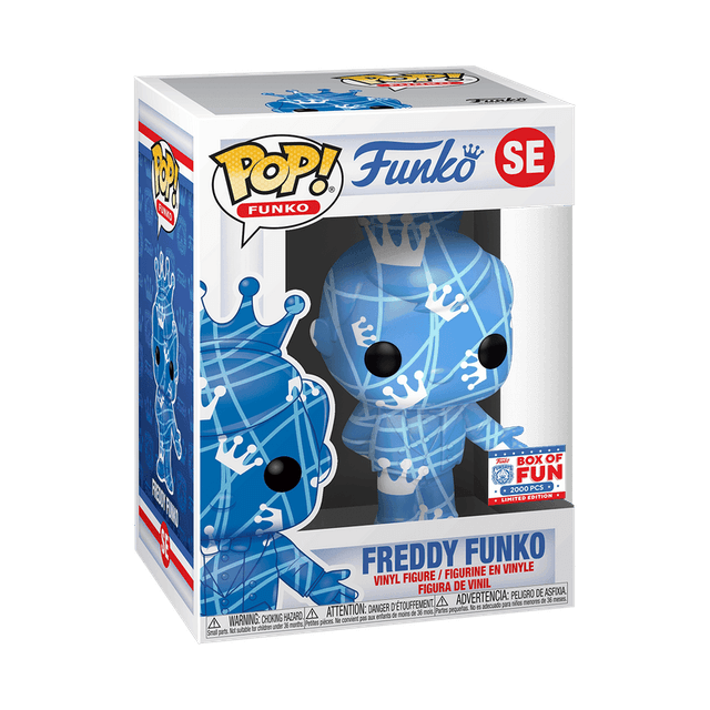 freddy blue white with stripes box of fun