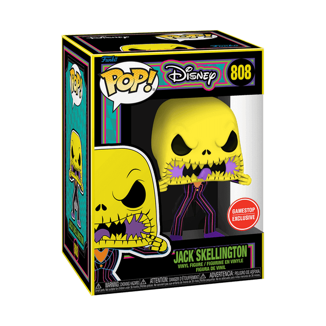 jack skellington blacklight gamestop exclusive 808