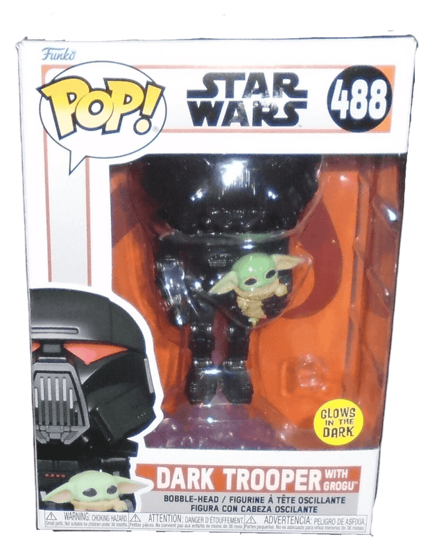 dark trooper with grogu glows in the 488