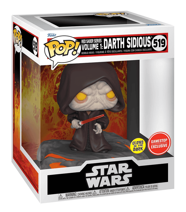 red saber series volume 1 darth sidious gamestop exclusive glows in the dark 519